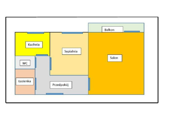 Katowice, os. Witosa, Witosa, Katowice os. Witosa ul. Witosa 49 m2 ⭐ 2 pokoje+kuchnia+balkon / winda