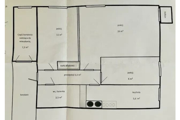 Warszawa, Mokot&oacute;w, Czerniakowska, Mokot&oacute;w ul. Czerniakowska ⭐3 pokoje + balkon + kom&oacute;rka obok mieszkania