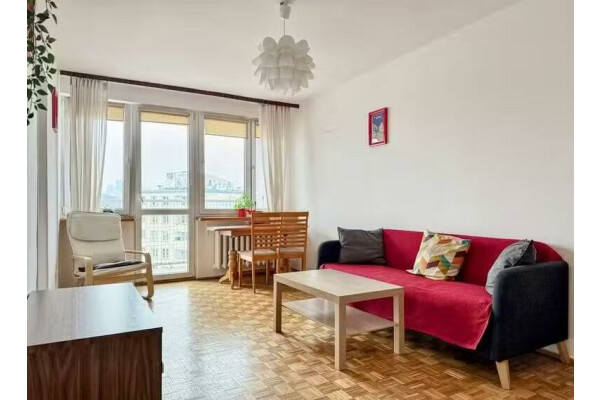 Warszawa, Śr&oacute;dmieście, Powiśle, G&oacute;rnośląska, Śr&oacute;dmieście G&oacute;rnośląska⭐2 pok+balkon Wisła / WIDOK na panoramę miasta