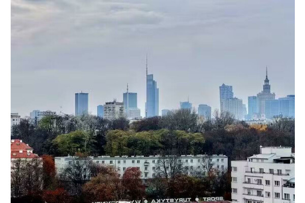 Warszawa, Śr&oacute;dmieście, Powiśle, G&oacute;rnośląska, Śr&oacute;dmieście G&oacute;rnośląska⭐2 pok+balkon Wisła / WIDOK na panoramę miasta
