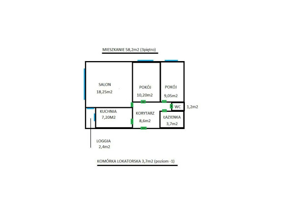 Warszawa, Targ&oacute;wek, Olgierda, Targ&oacute;wek ul. Olgierda ⭐ 3 pokoje / 58m2 + balkon⭐650m - Metro Targ&oacute;wek