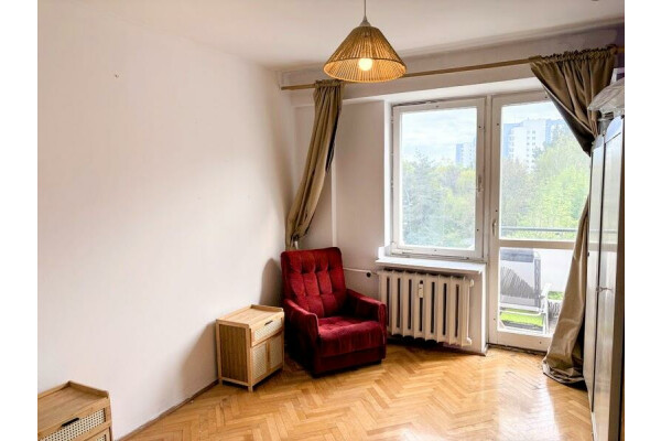 Warszawa, Mokot&oacute;w, Służew, Studencka, Mokot&oacute;w/Służew ul. Studencka⭐5m2 / 2 pok. + balkon /METRO Służew 6 min