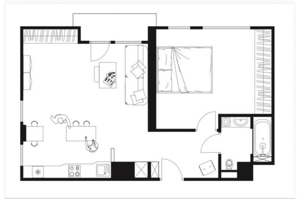 Katowice, Graniczna, Katowice os. Paderewskiego ul.Graniczna⭐50 m2/2 pok.+Balkon Do wejscia