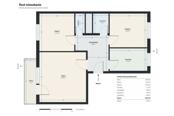 Warszawa, Bemowo, gen. Mikołaja Bołtucia, Bemowo Lotnisko ul Bołtucia⭐60,51m2⭐3 pokoje+balkon⭐Metro Bemowo// WAT